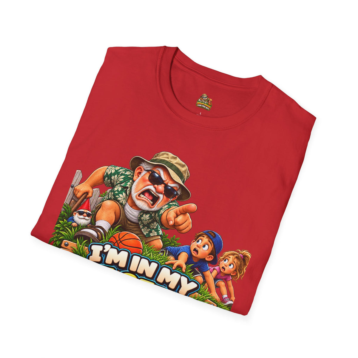 T-Shirt — "I'm in My Get Off My Lawn Phase" Funny Retro Gardening Tee