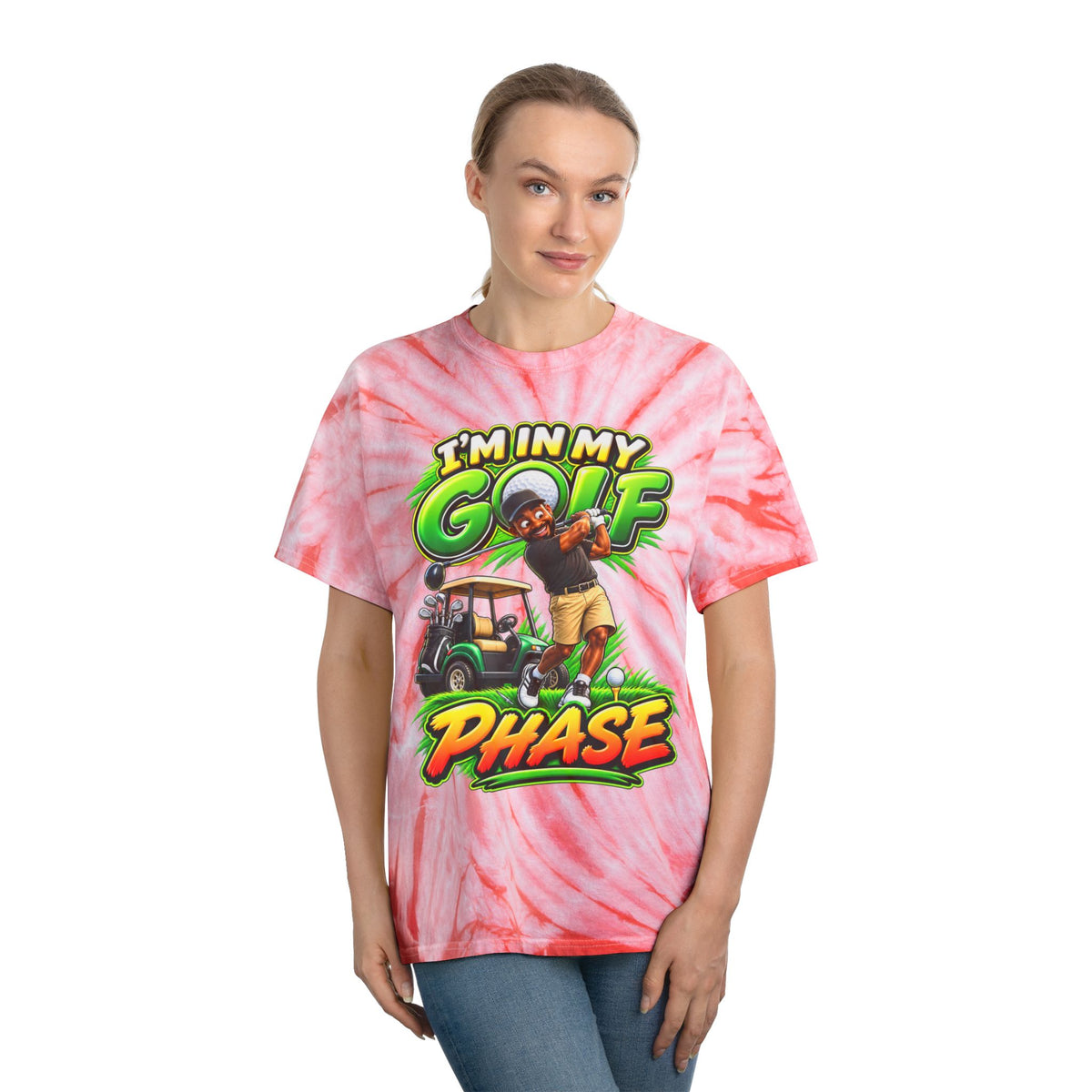 Golf Phase Tie-Dye Tee — "I'm In My Golf Phase" Graphic Shirt