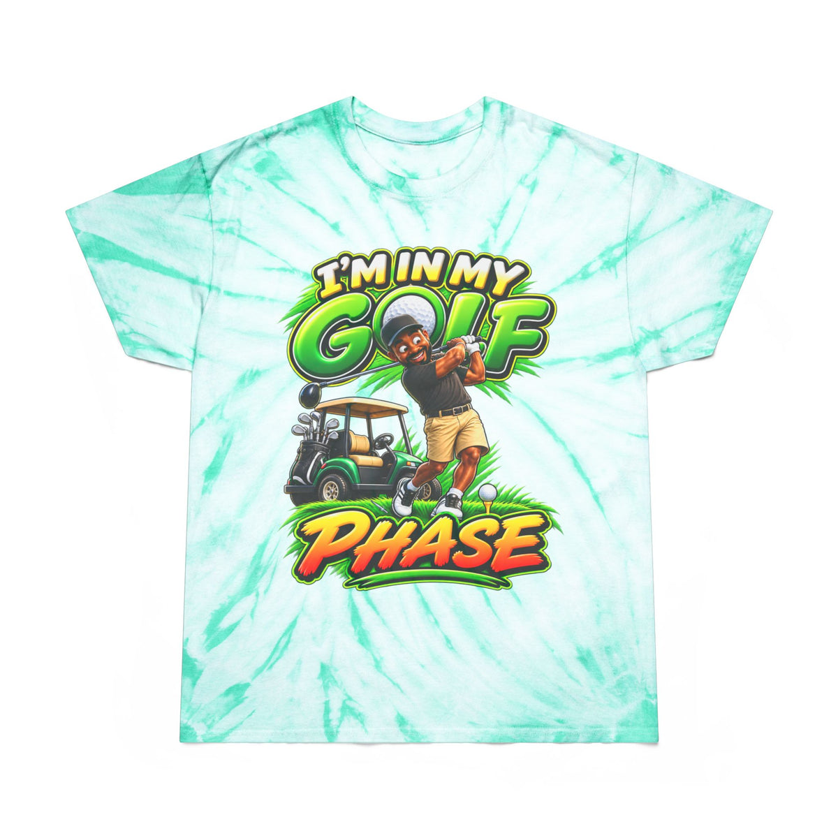 Golf Phase Tie-Dye Tee — "I'm In My Golf Phase" Graphic Shirt