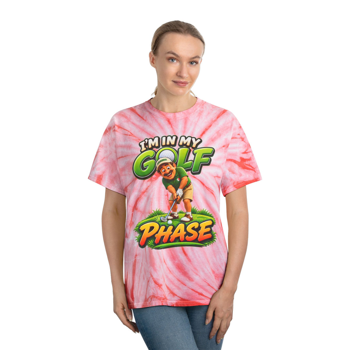 Golf Phase Tie-Dye Tee — "I'm In My Golf Phase" Graphic Shirt