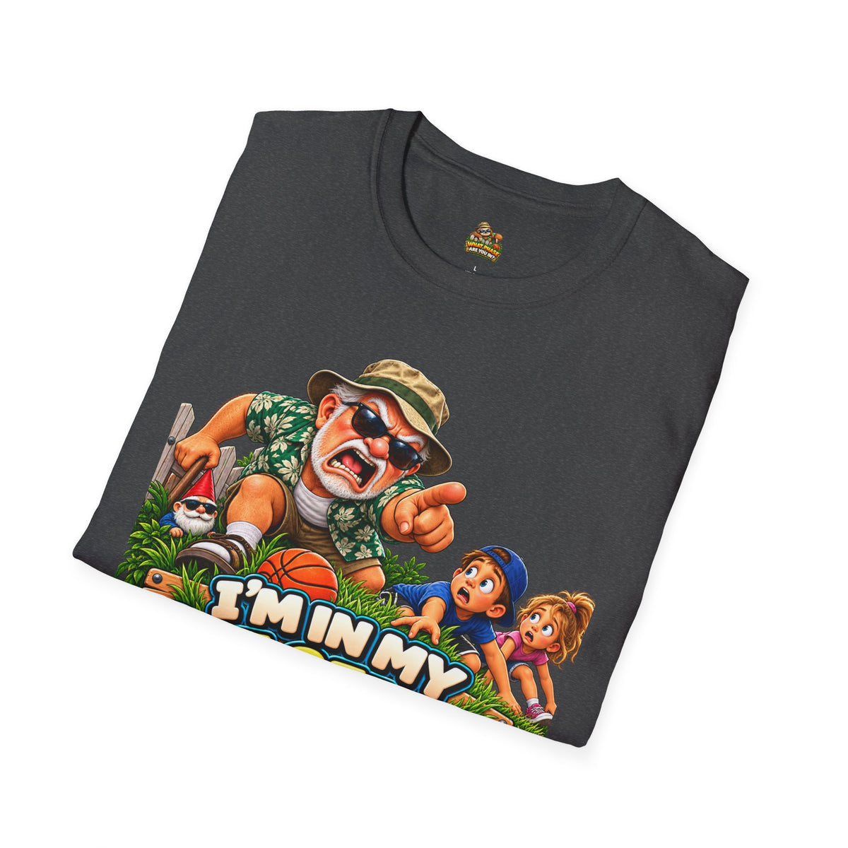 T-Shirt — "I'm in My Get Off My Lawn Phase" Funny Retro Gardening Tee