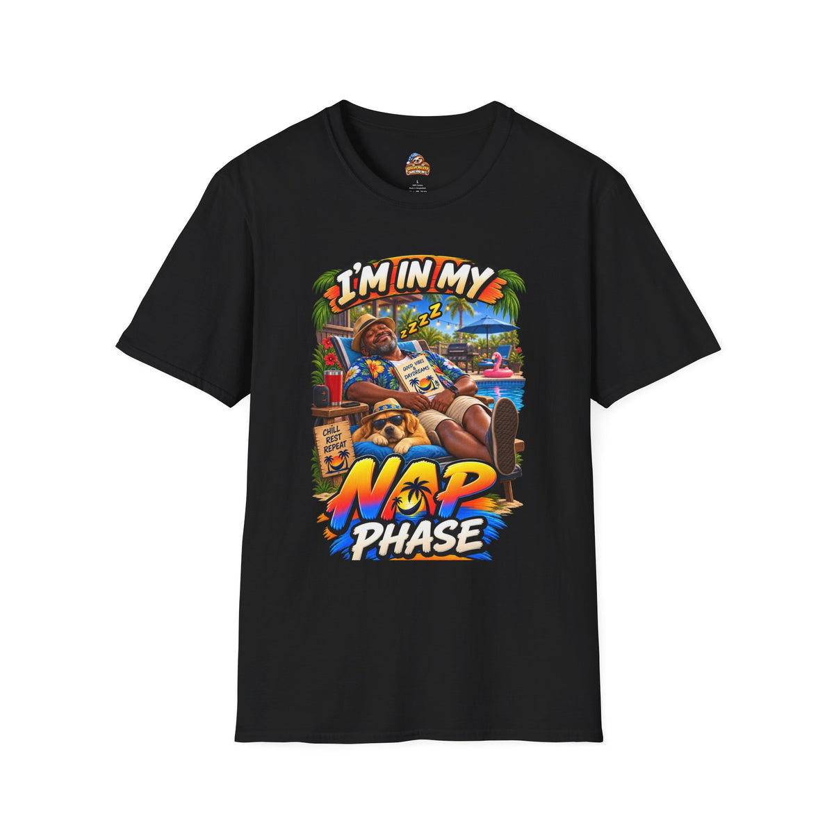 I’m in My Nap Phase Funny Poolside Lounge Graphic T-Shirt