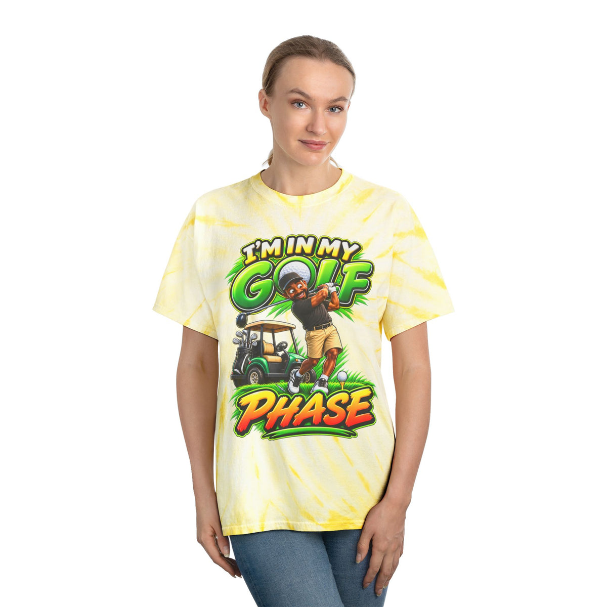 Golf Phase Tie-Dye Tee — "I'm In My Golf Phase" Graphic Shirt