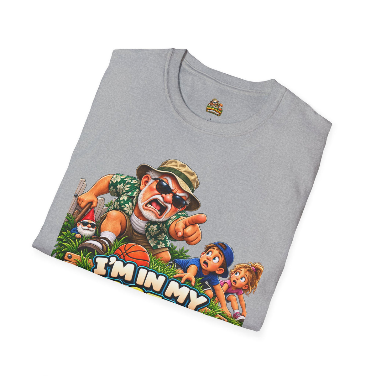 T-Shirt — "I'm in My Get Off My Lawn Phase" Funny Retro Gardening Tee