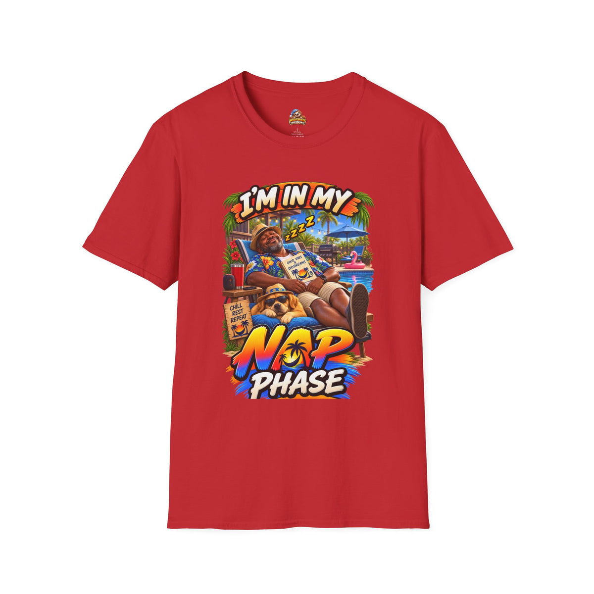 I’m in My Nap Phase Funny Poolside Lounge Graphic T-Shirt