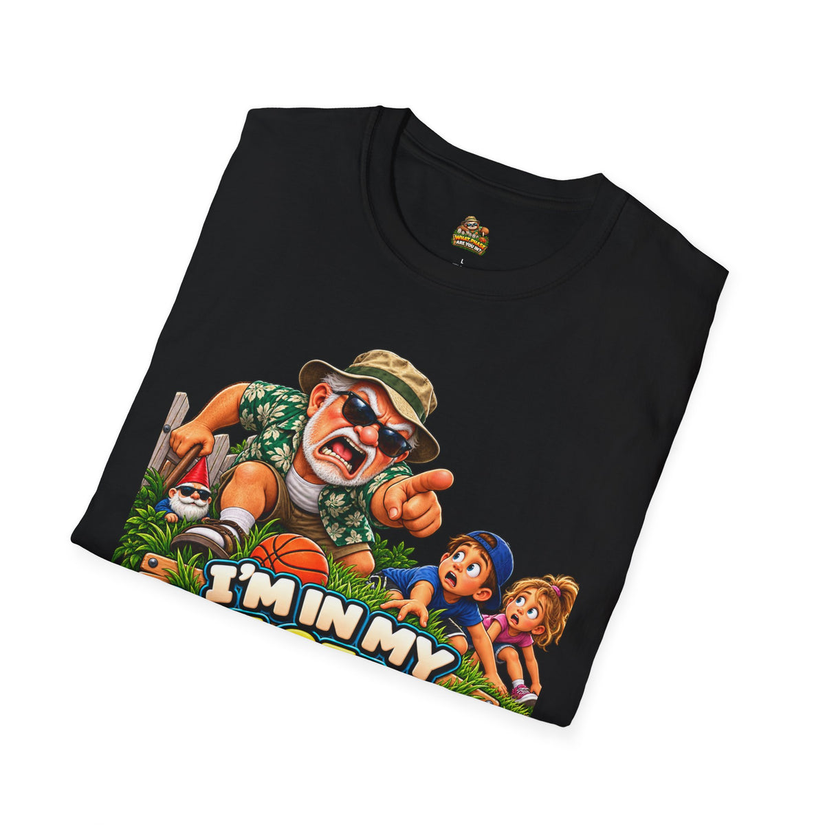 T-Shirt — "I'm in My Get Off My Lawn Phase" Funny Retro Gardening Tee