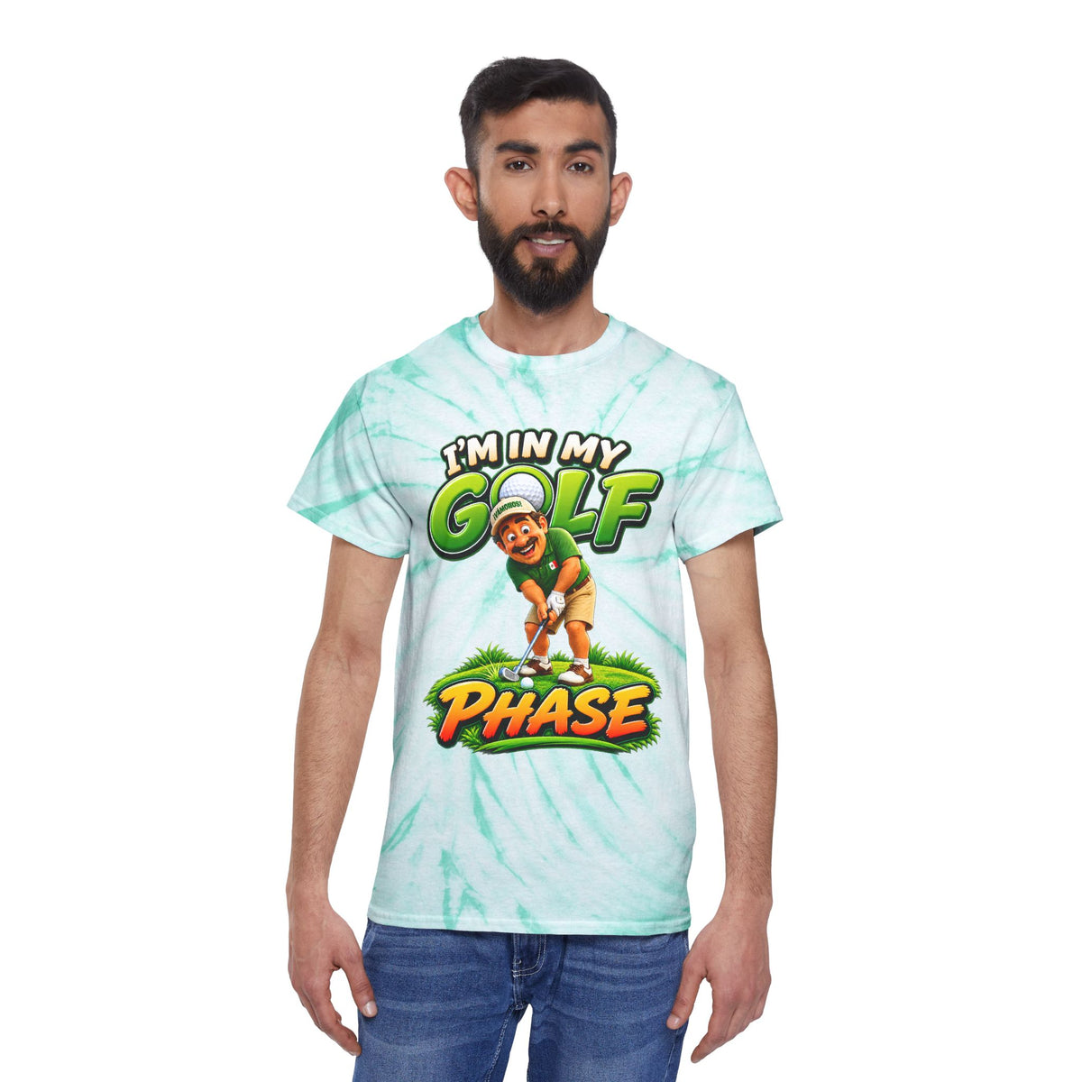 Golf Phase Tie-Dye Tee — "I'm In My Golf Phase" Graphic Shirt