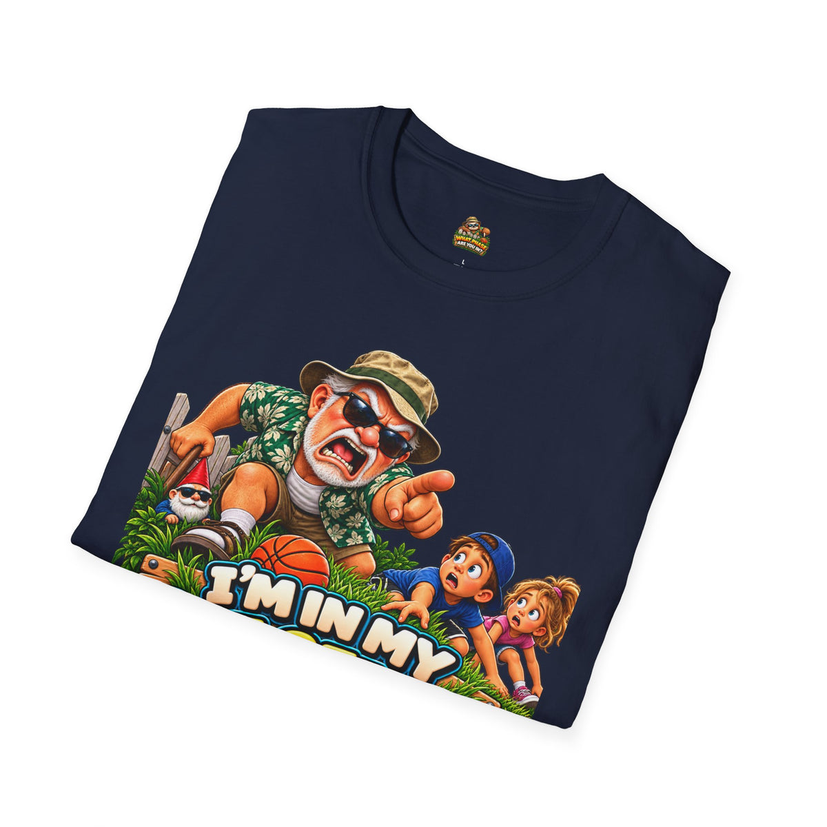 T-Shirt — "I'm in My Get Off My Lawn Phase" Funny Retro Gardening Tee