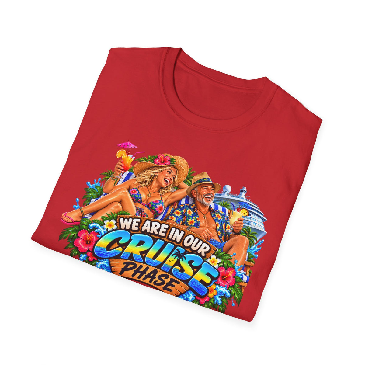 Cruise Phase T-Shirt – "We Are In Our Cruise Phase" Sloth Vacation Tee