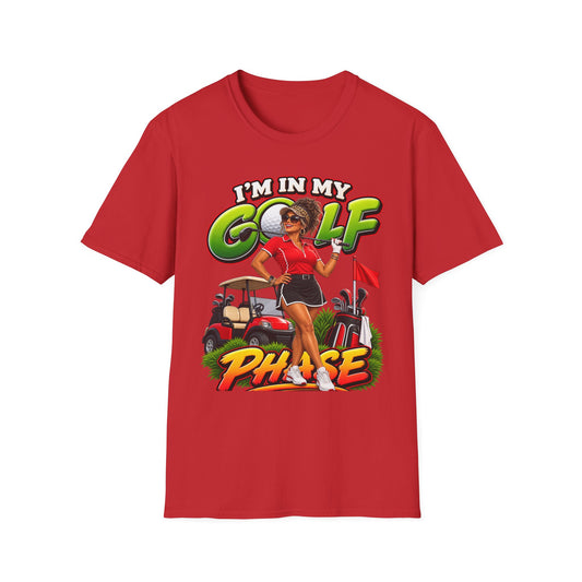 Golf T‑Shirt — "I’m In My Golf Phase" / "What Phase Are You In?" Retro Golf Graphic Tee