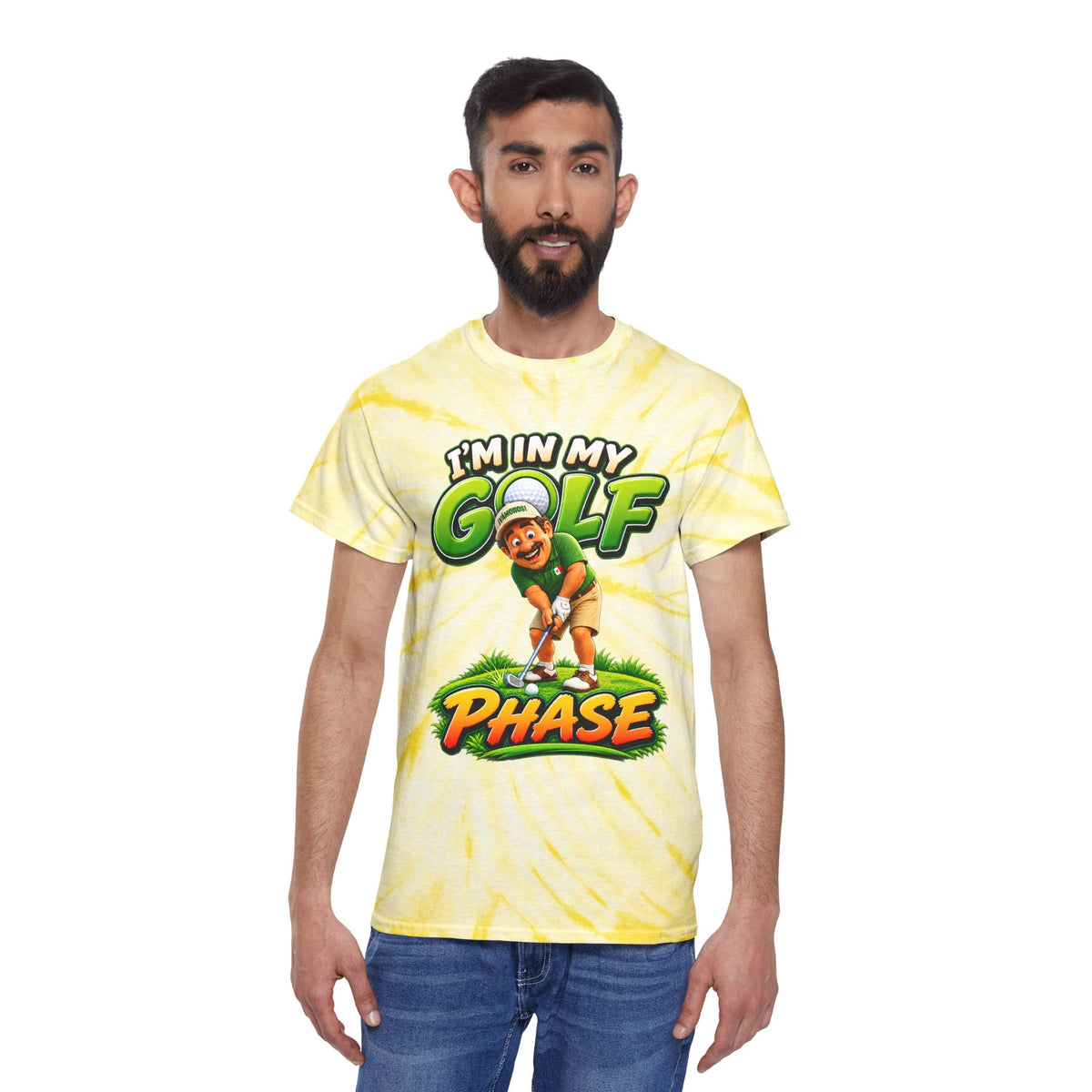 Golf Phase Tie-Dye Tee — "I'm In My Golf Phase" Graphic Shirt