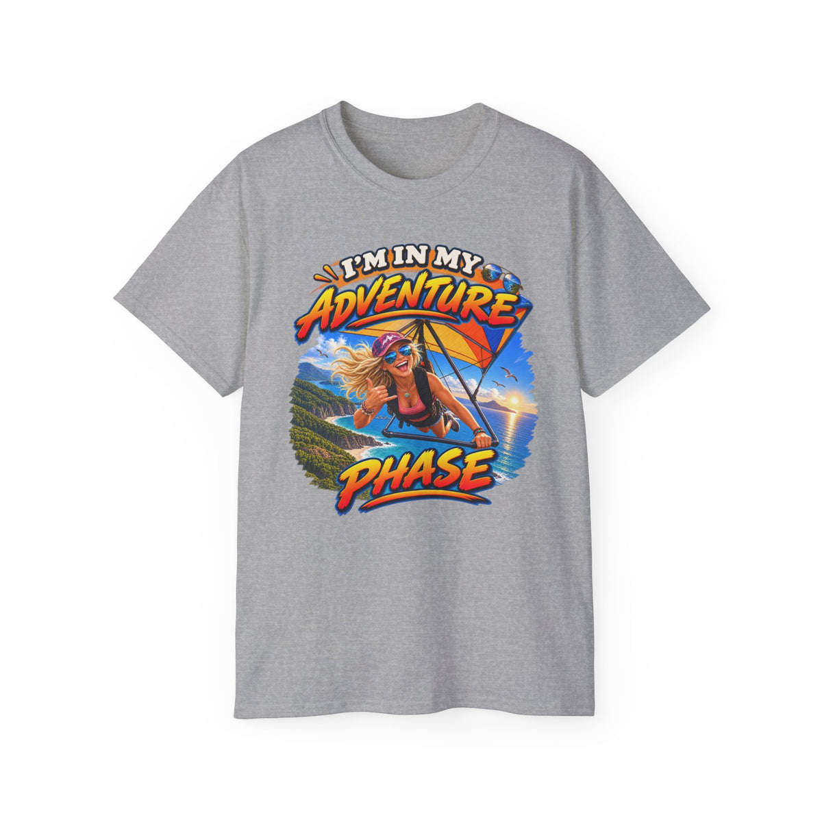 Adventure Phase Graphic Tee — "What Phase Are You In?" Beach Surf T-Shirt