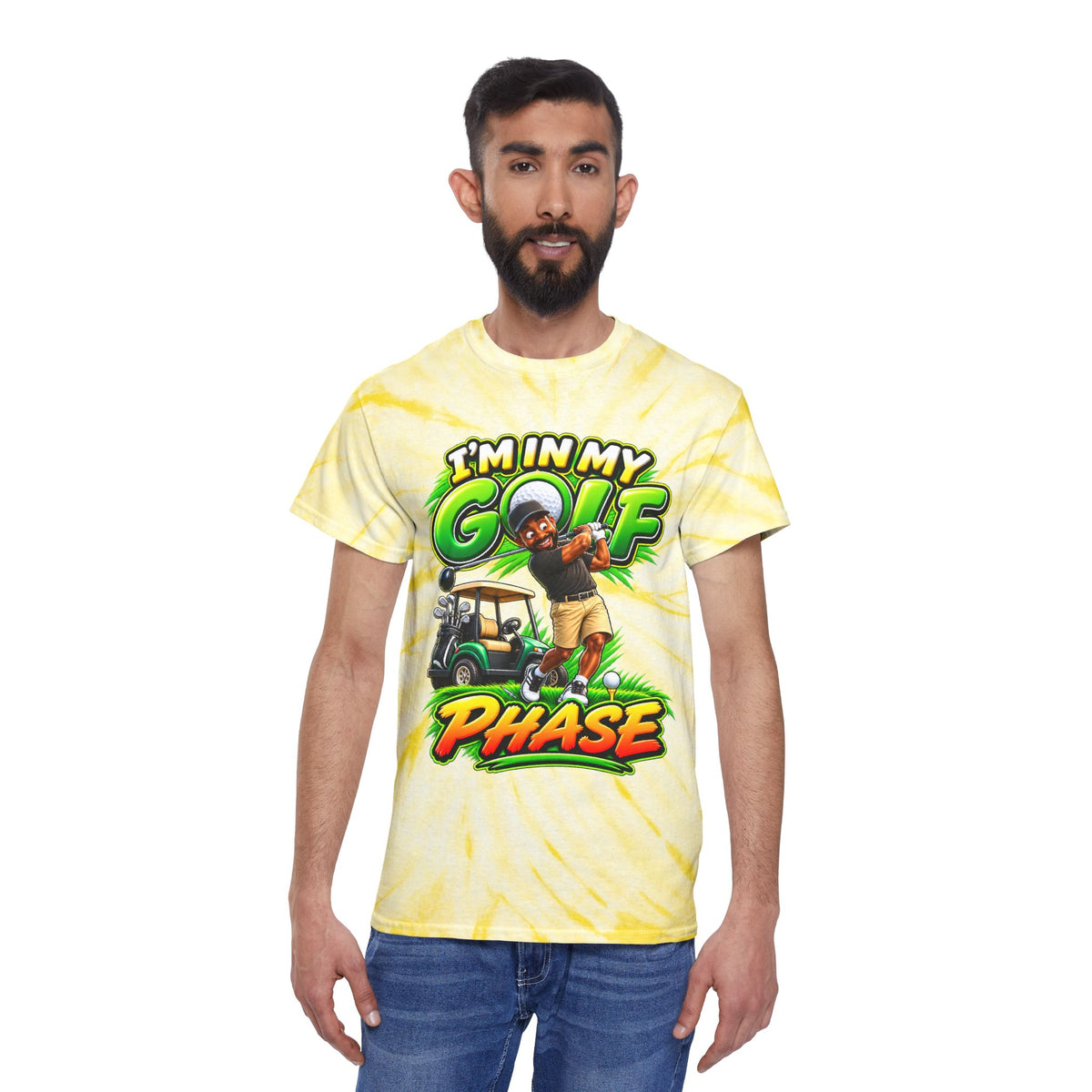 Golf Phase Tie-Dye Tee — "I'm In My Golf Phase" Graphic Shirt