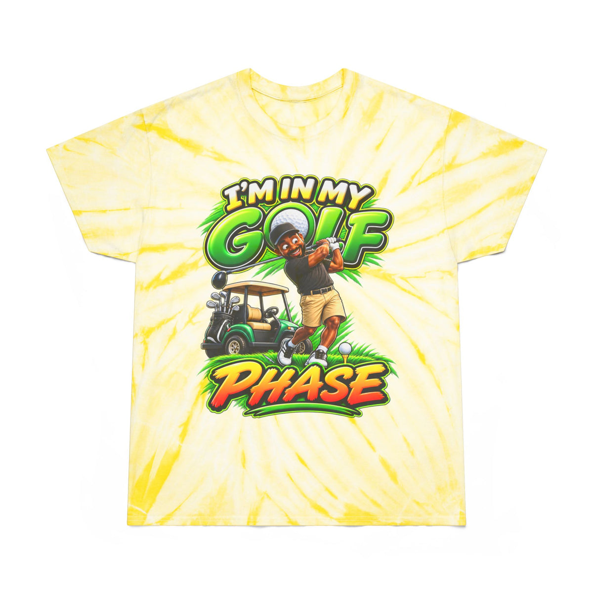 Golf Phase Tie-Dye Tee — "I'm In My Golf Phase" Graphic Shirt