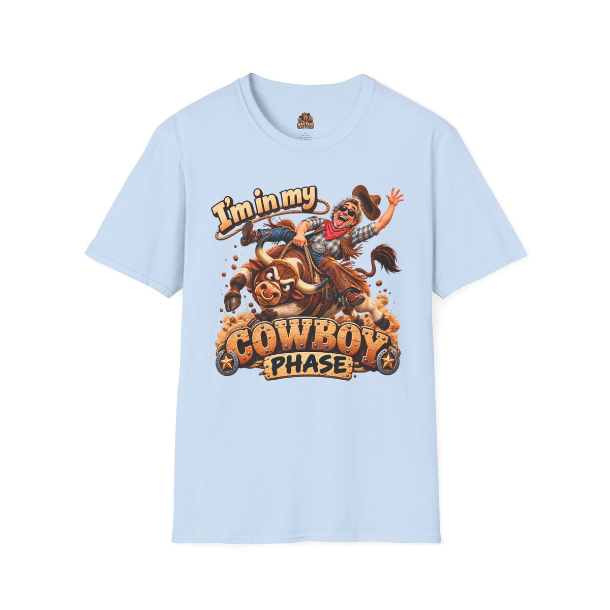 I’m in My Cowboy Phase Funny Bull Riding Graphic T-Shirt