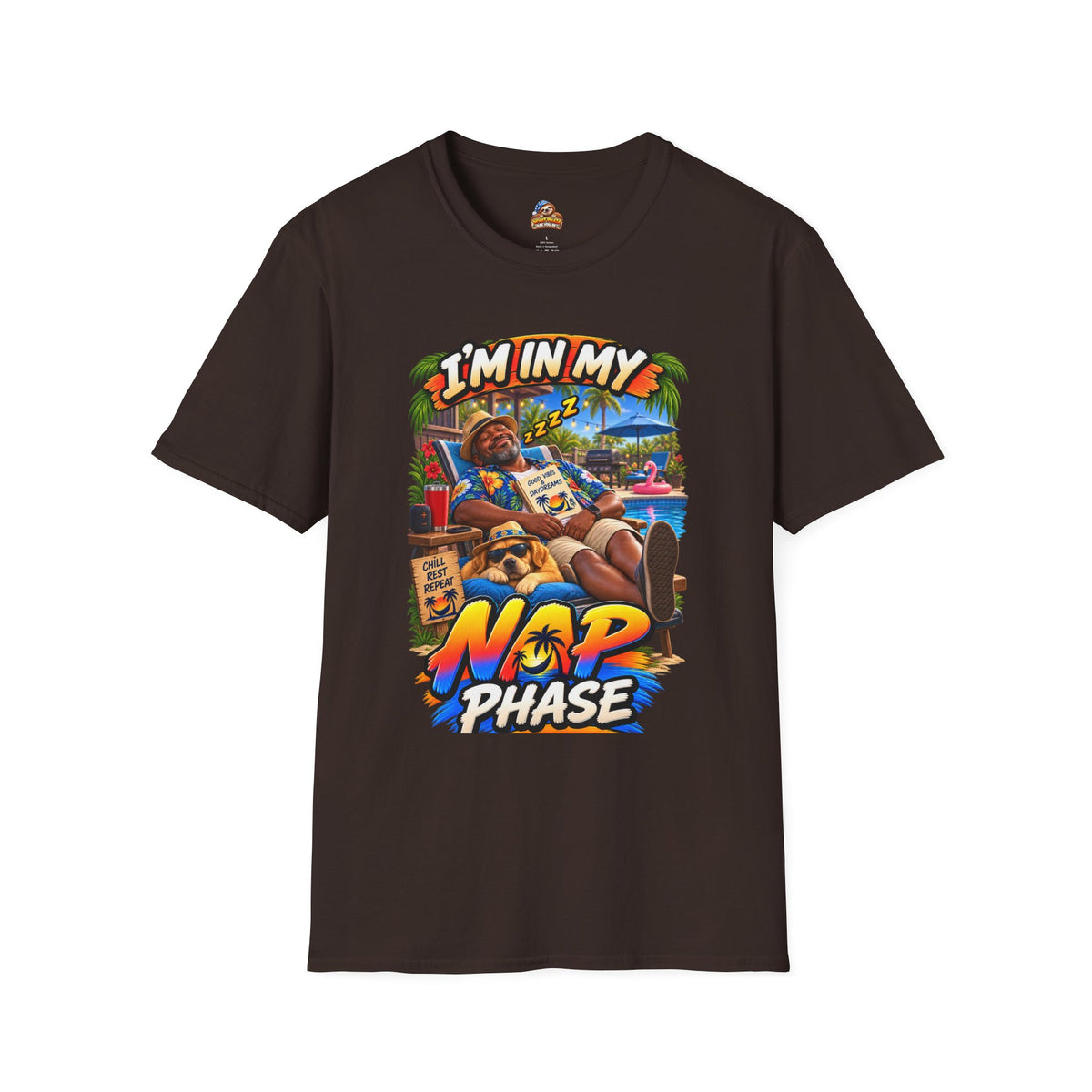 I’m in My Nap Phase Funny Poolside Lounge Graphic T-Shirt
