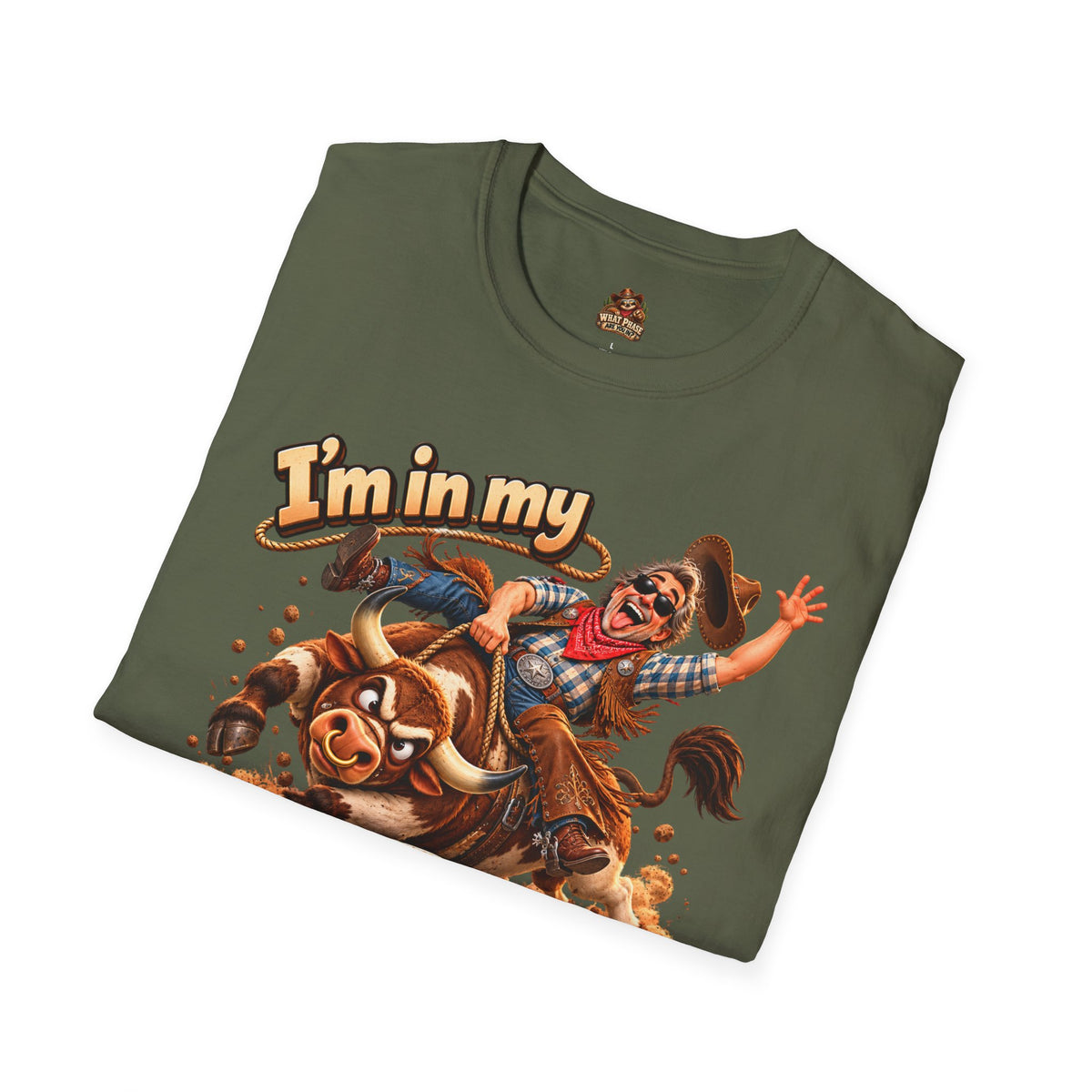 I’m in My Cowboy Phase Funny Bull Riding Graphic T-Shirt