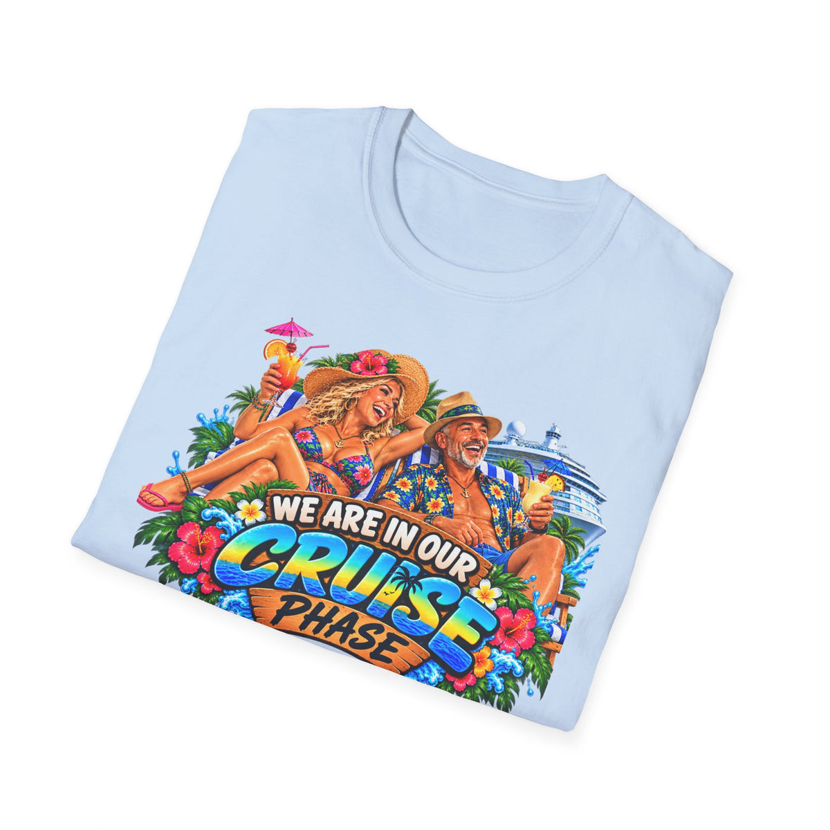 Cruise Phase T-Shirt – "We Are In Our Cruise Phase" Sloth Vacation Tee