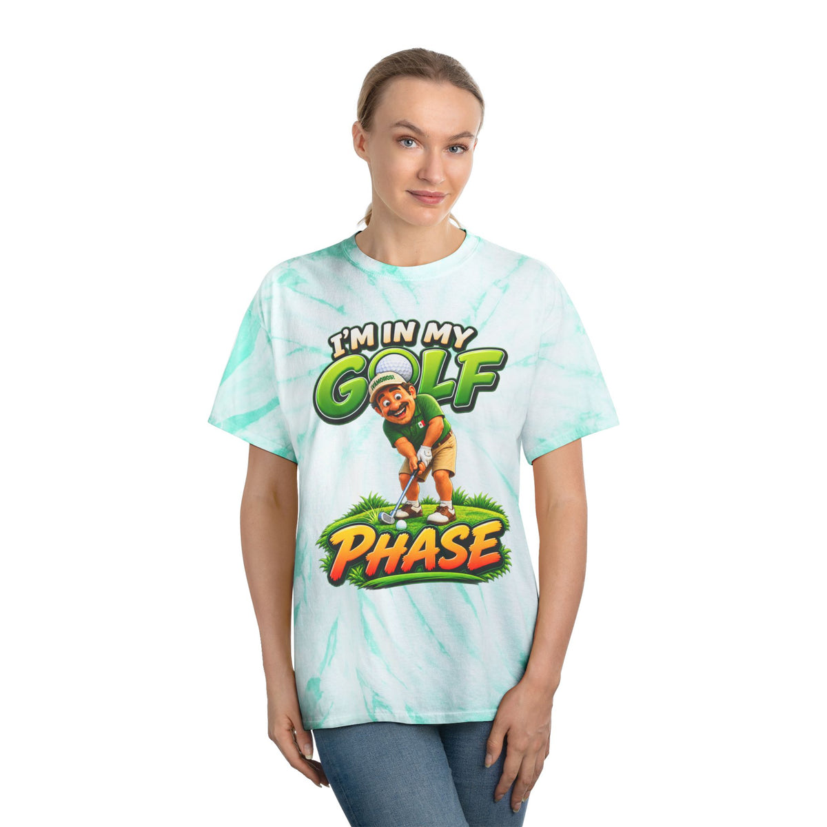 Golf Phase Tie-Dye Tee — "I'm In My Golf Phase" Graphic Shirt