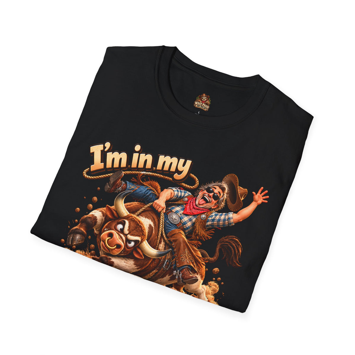 I’m in My Cowboy Phase Funny Bull Riding Graphic T-Shirt