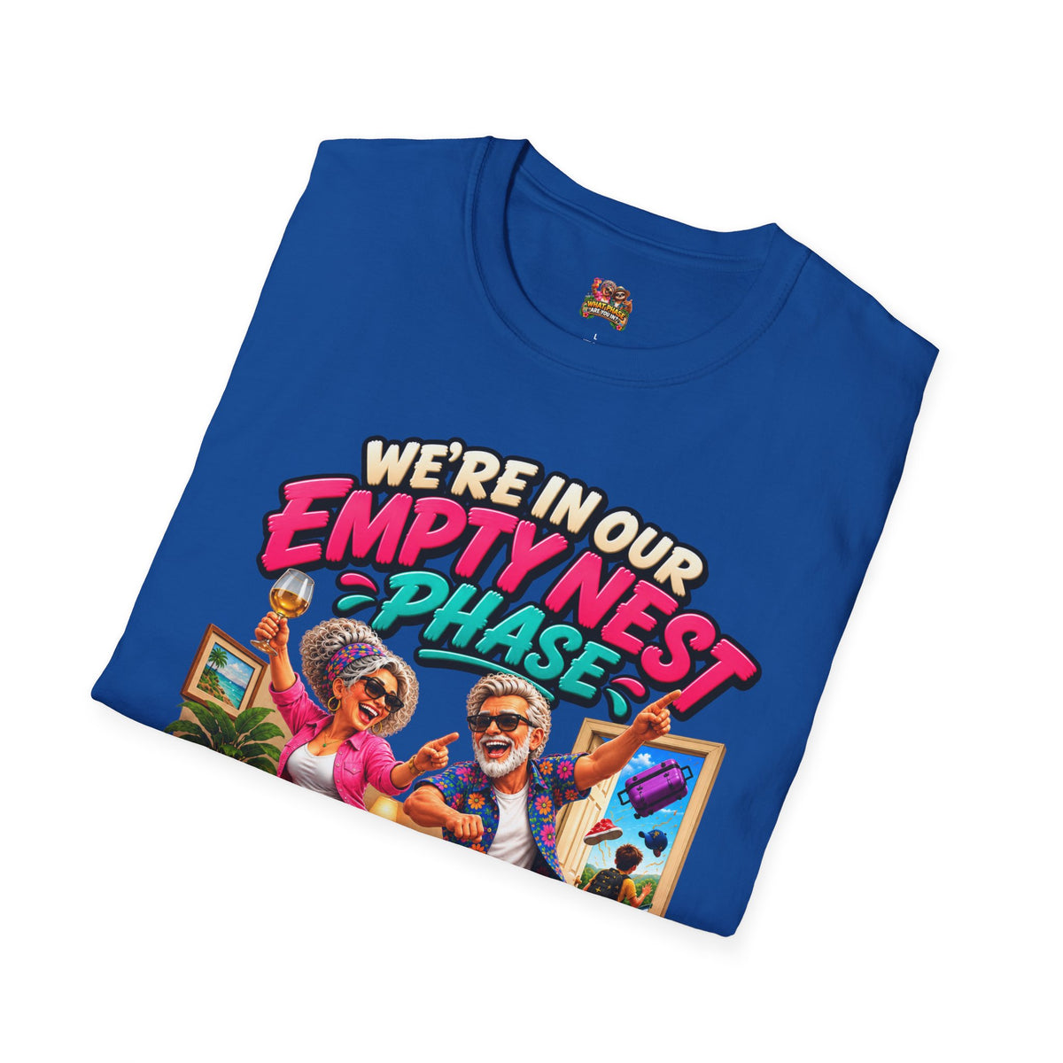 Empty Nest Phase T-Shirt — Fun Retro Parents Retirement Celebration Tee