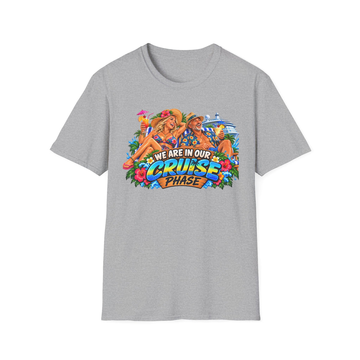 Cruise Phase T-Shirt – "We Are In Our Cruise Phase" Sloth Vacation Tee