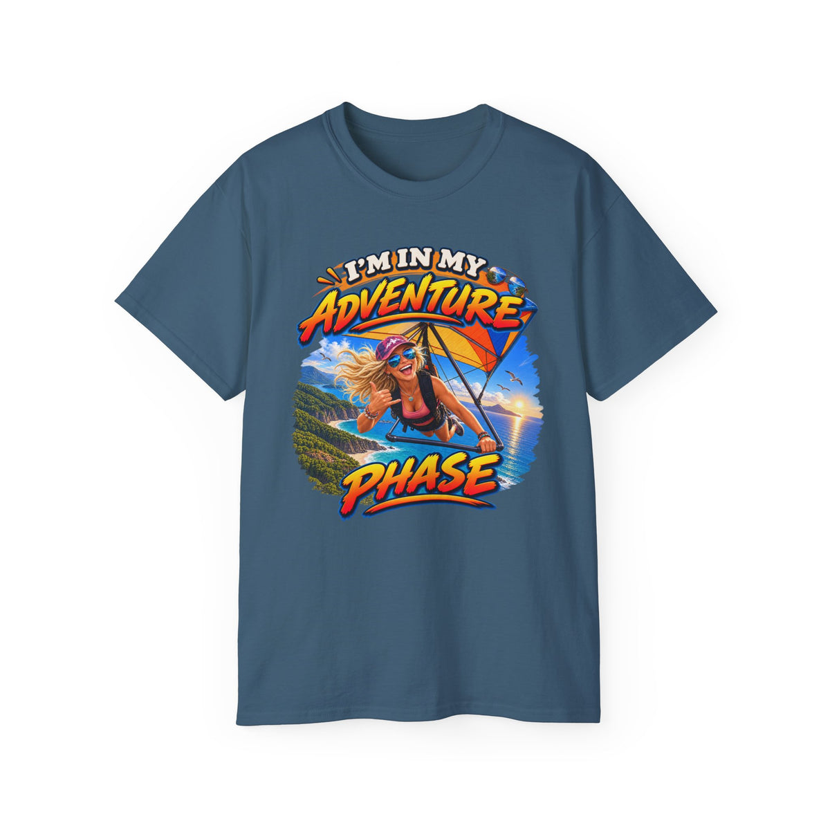 Adventure Phase Graphic Tee — "What Phase Are You In?" Beach Surf T-Shirt