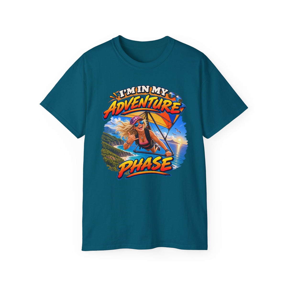 Adventure Phase Graphic Tee — "What Phase Are You In?" Beach Surf T-Shirt