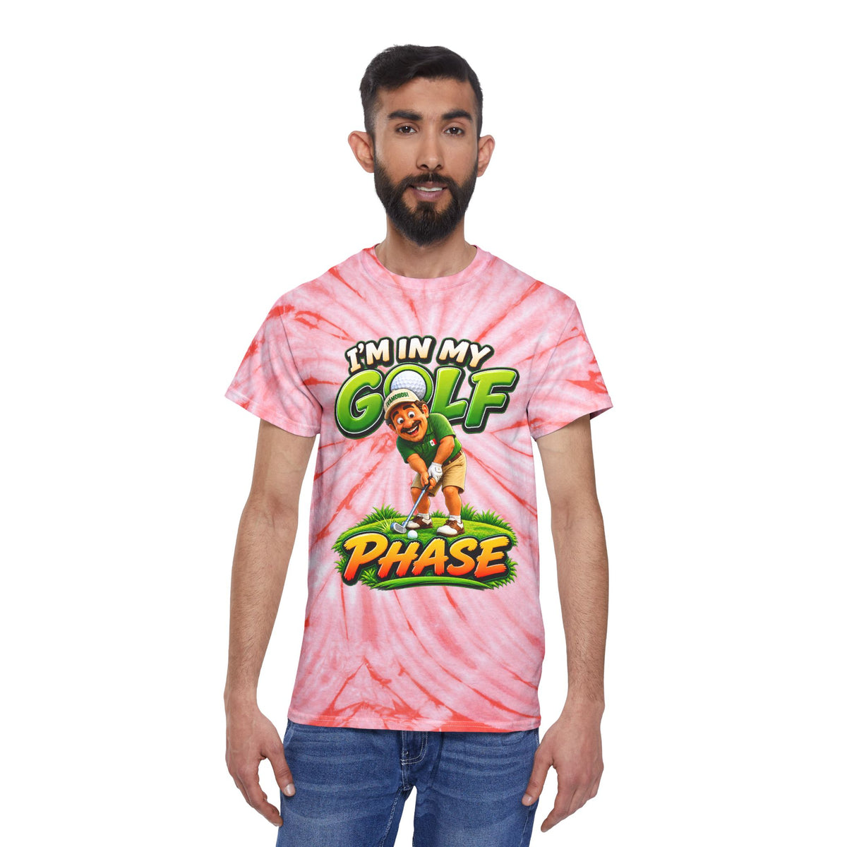 Golf Phase Tie-Dye Tee — "I'm In My Golf Phase" Graphic Shirt