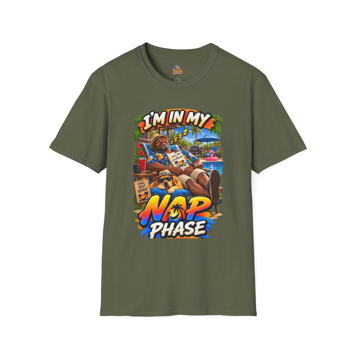 I’m in My Nap Phase Funny Poolside Lounge Graphic T-Shirt