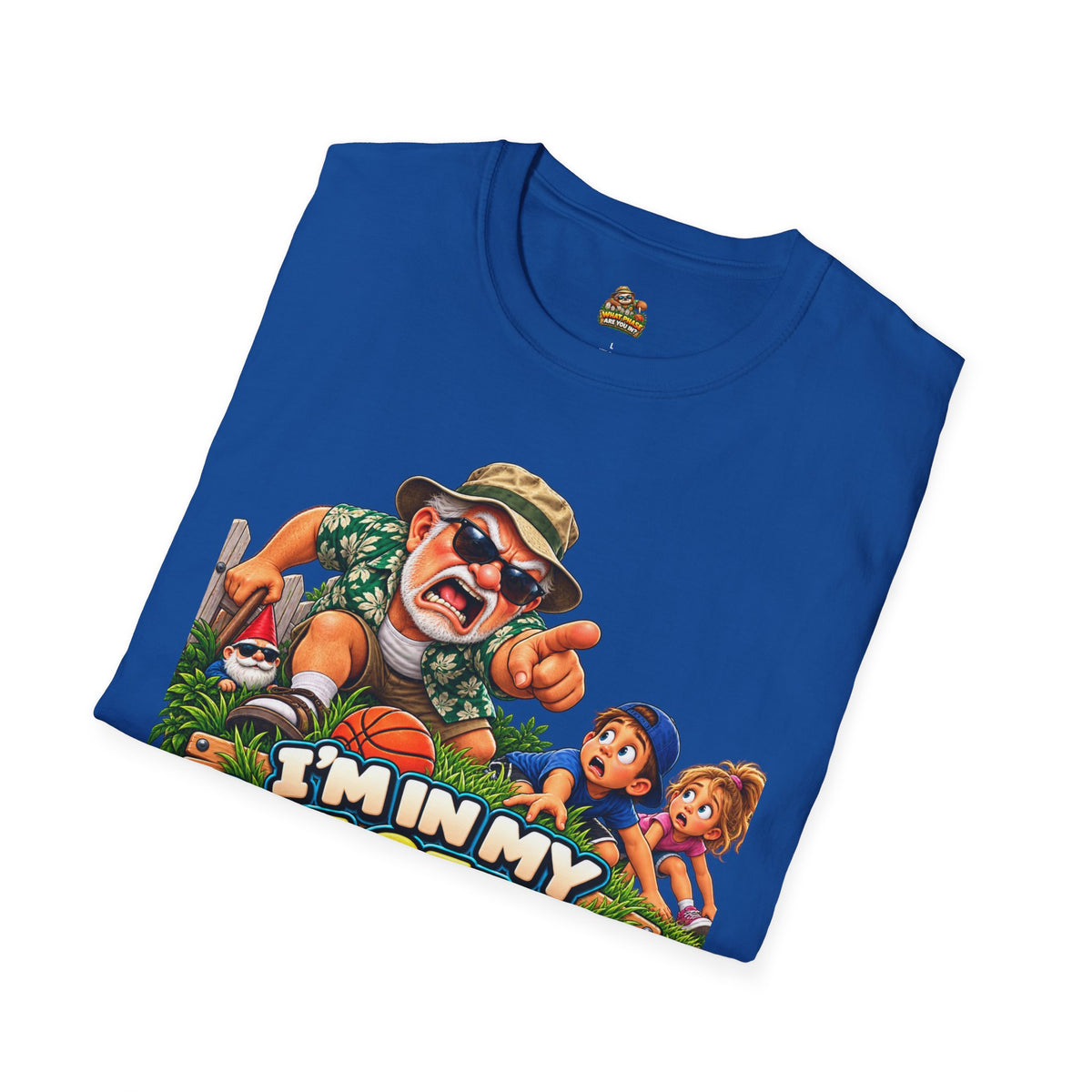 T-Shirt — "I'm in My Get Off My Lawn Phase" Funny Retro Gardening Tee