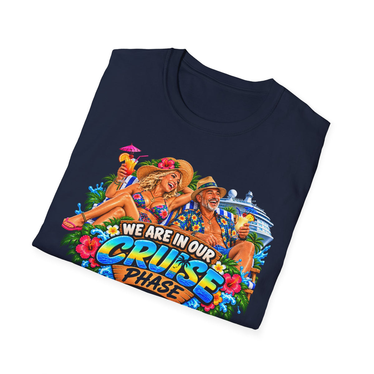Cruise Phase T-Shirt – "We Are In Our Cruise Phase" Sloth Vacation Tee