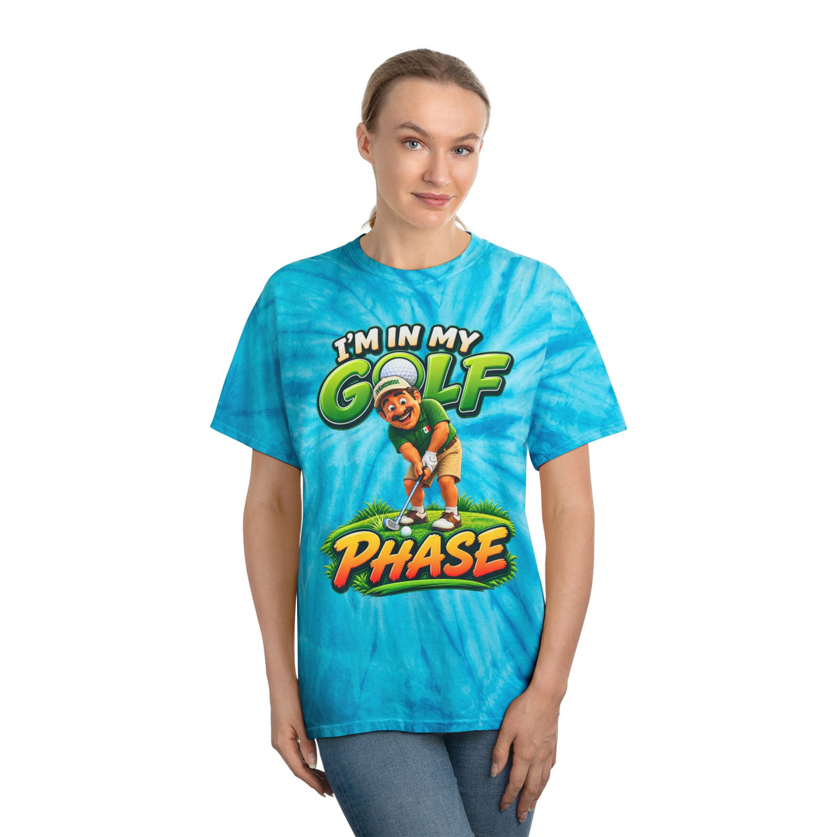Golf Phase Tie-Dye Tee — "I'm In My Golf Phase" Graphic Shirt