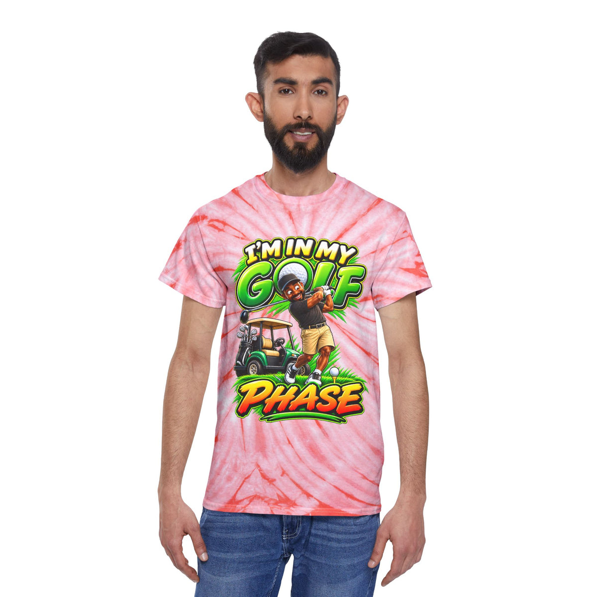Golf Phase Tie-Dye Tee — "I'm In My Golf Phase" Graphic Shirt