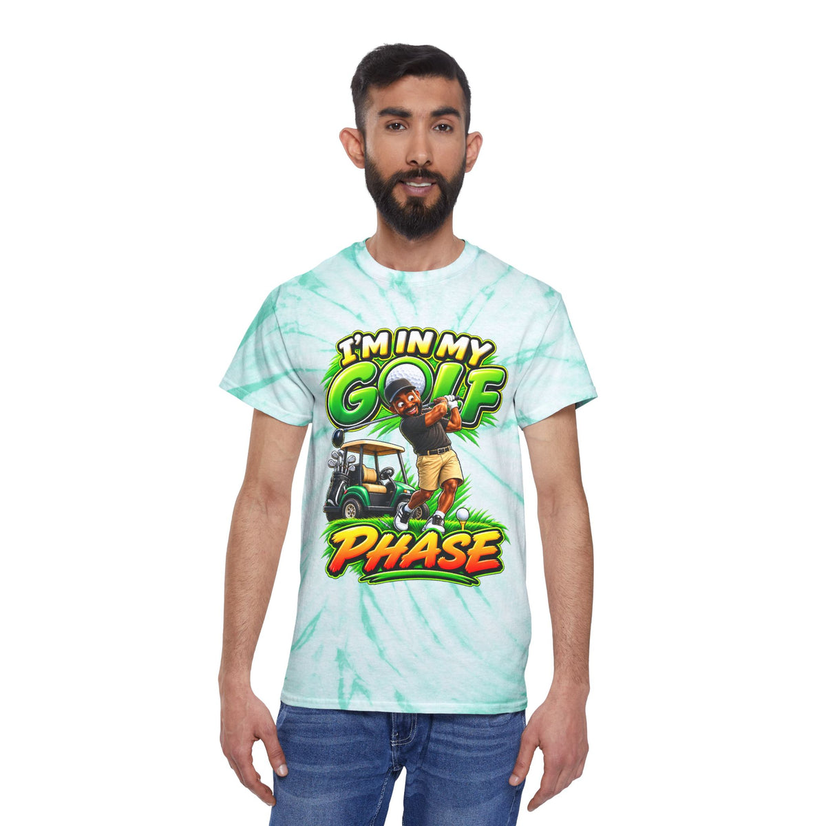 Golf Phase Tie-Dye Tee — "I'm In My Golf Phase" Graphic Shirt