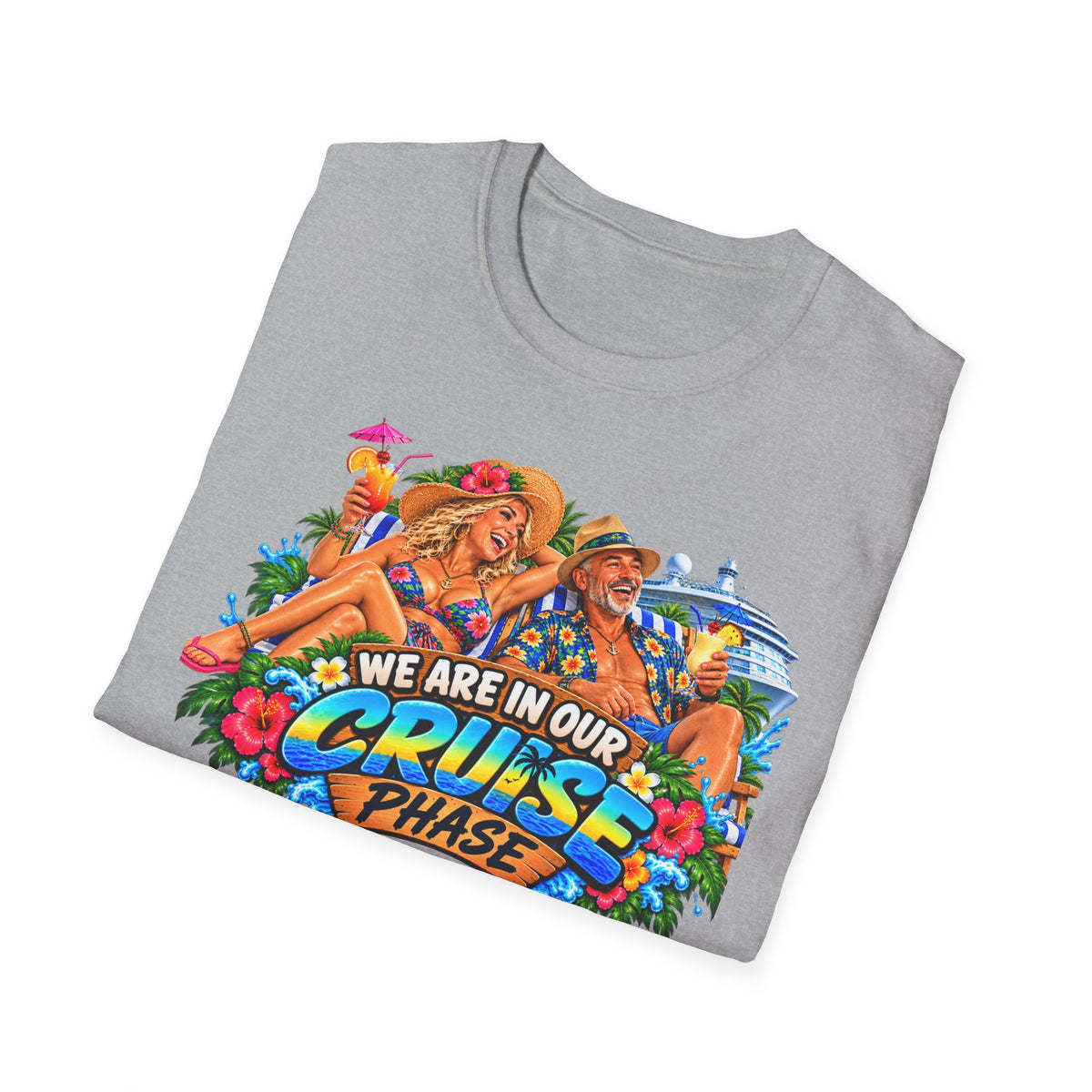 Cruise Phase T-Shirt – "We Are In Our Cruise Phase" Sloth Vacation Tee