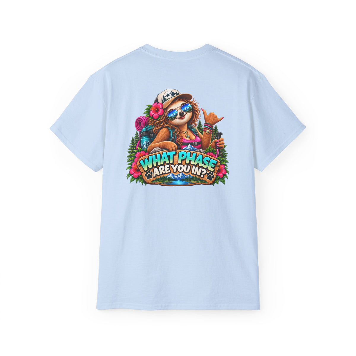 Adventure Phase Graphic Tee — "What Phase Are You In?" Beach Surf T-Shirt