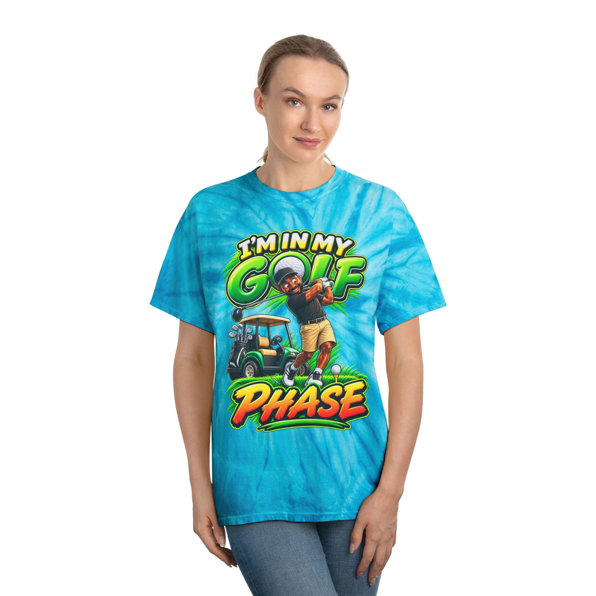 Golf Phase Tie-Dye Tee — "I'm In My Golf Phase" Graphic Shirt