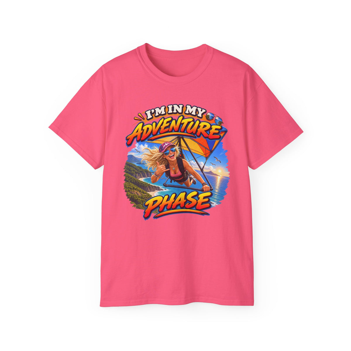 Adventure Phase Graphic Tee — "What Phase Are You In?" Beach Surf T-Shirt