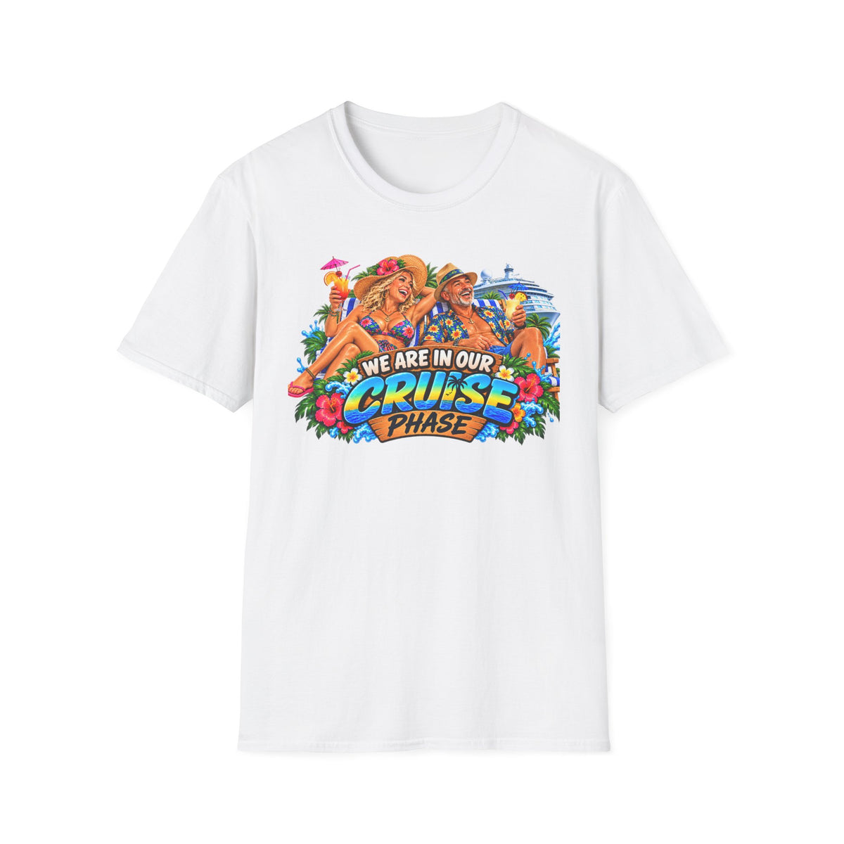 Cruise Phase T-Shirt – "We Are In Our Cruise Phase" Sloth Vacation Tee