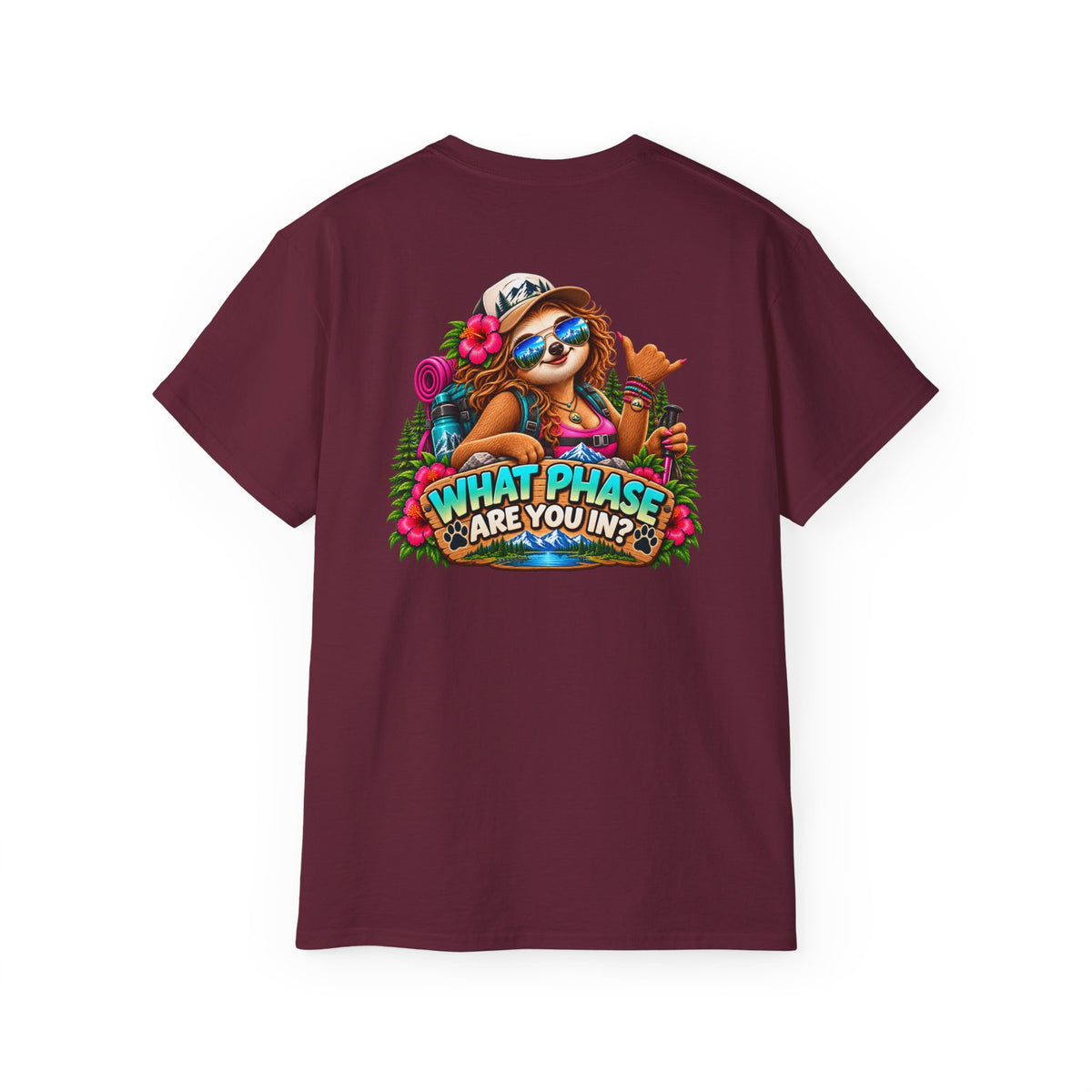 Adventure Phase Graphic Tee — "What Phase Are You In?" Beach Surf T-Shirt