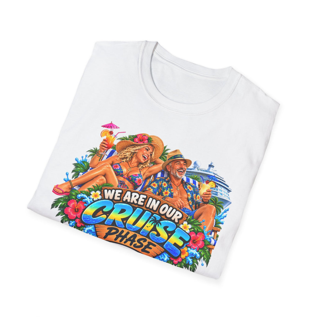Cruise Phase T-Shirt – "We Are In Our Cruise Phase" Sloth Vacation Tee