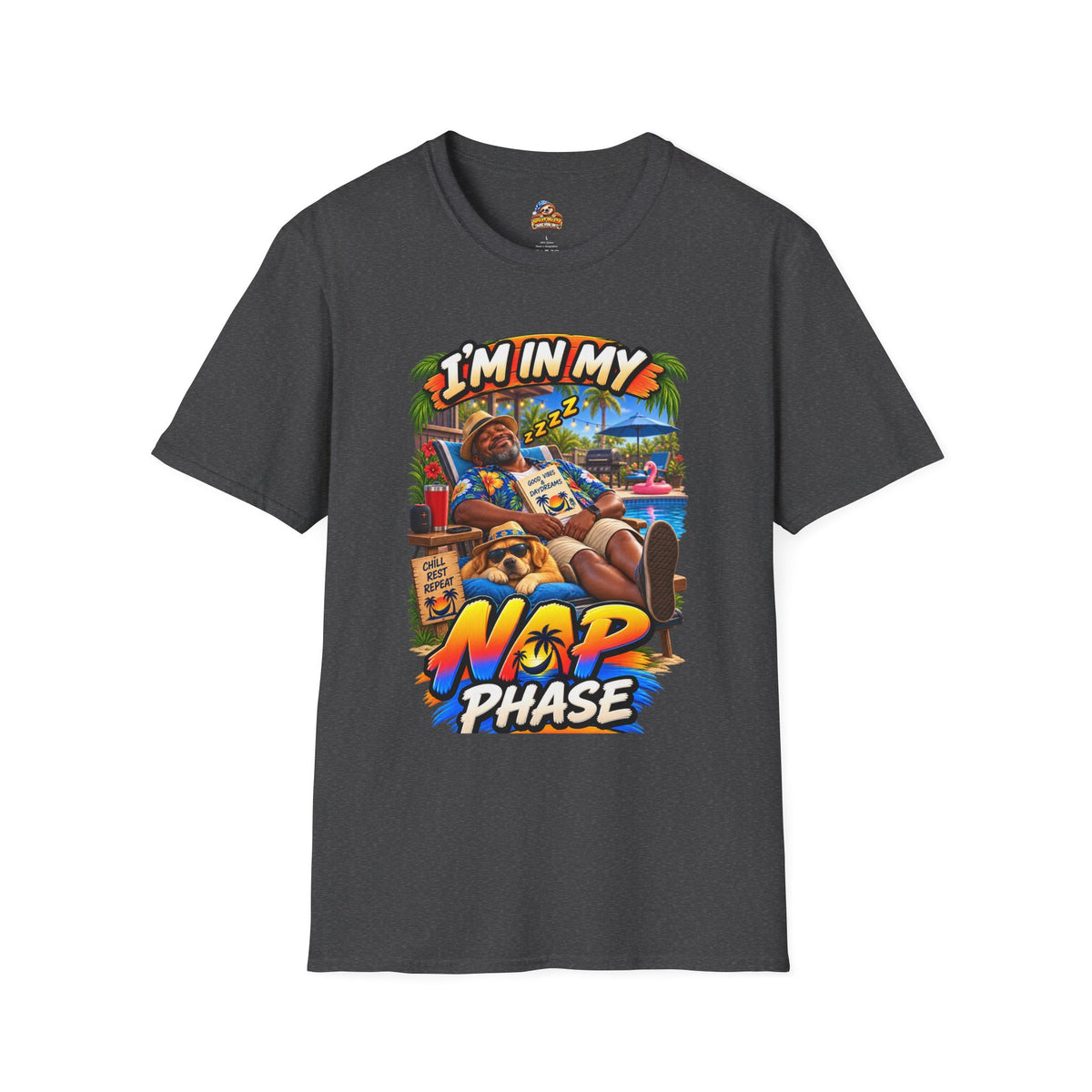 I’m in My Nap Phase Funny Poolside Lounge Graphic T-Shirt