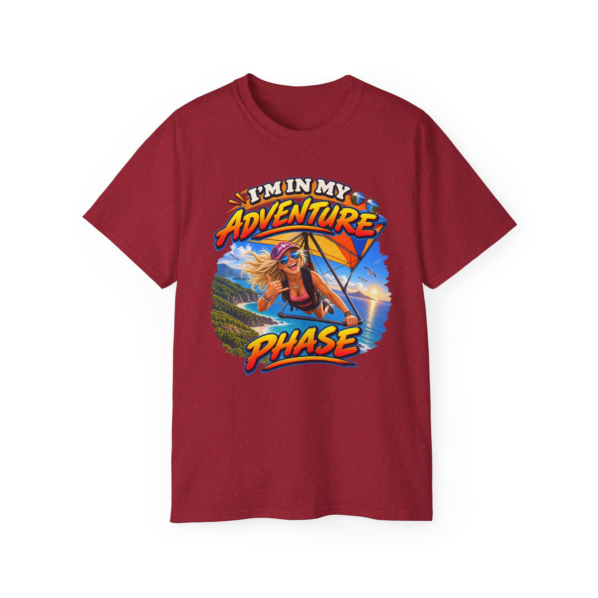 Adventure Phase Graphic Tee — "What Phase Are You In?" Beach Surf T-Shirt