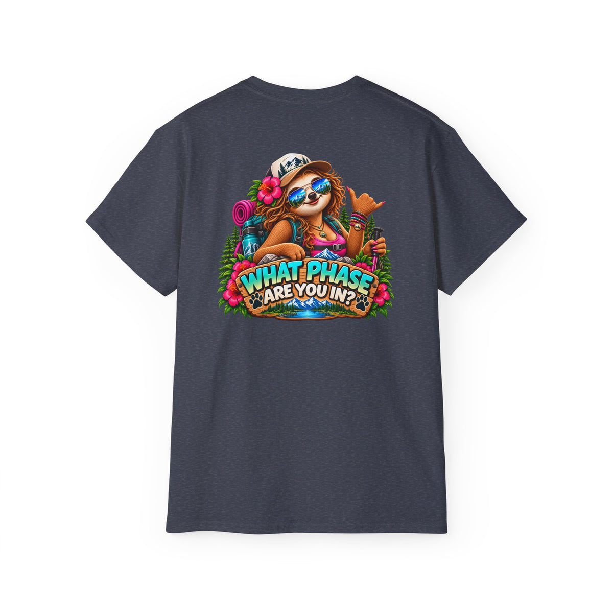 Adventure Phase Graphic Tee — "What Phase Are You In?" Beach Surf T-Shirt