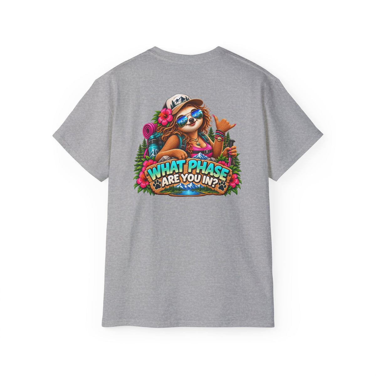 Adventure Phase Graphic Tee — "What Phase Are You In?" Beach Surf T-Shirt