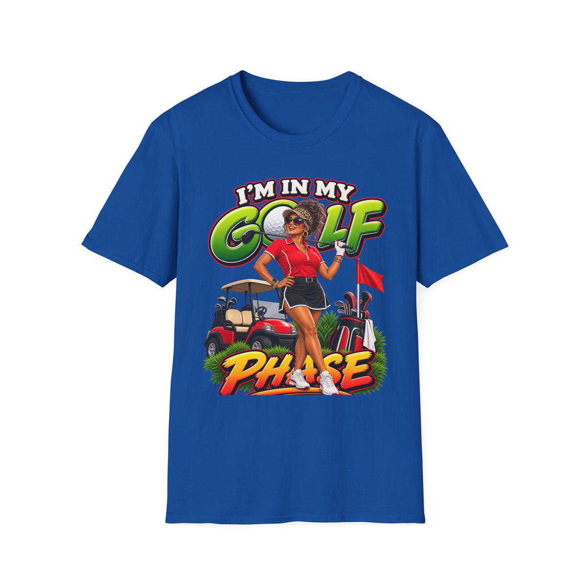 Golf T‑Shirt — "I’m In My Golf Phase" / "What Phase Are You In?" Retro Golf Graphic Tee