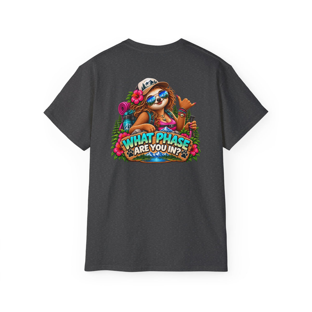 Adventure Phase Graphic Tee — "What Phase Are You In?" Beach Surf T-Shirt