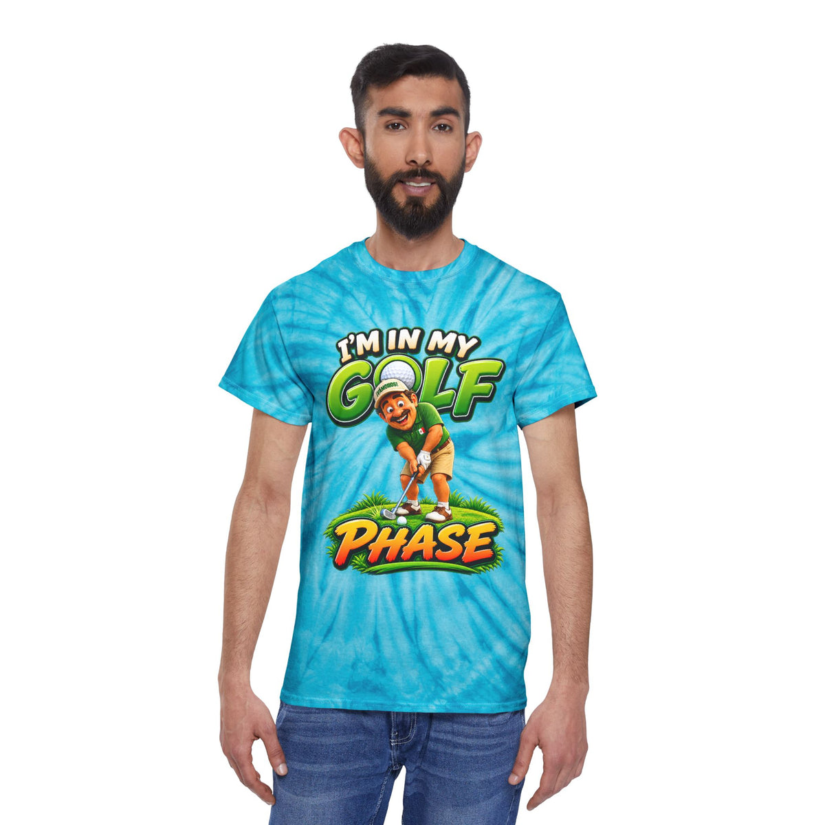Golf Phase Tie-Dye Tee — "I'm In My Golf Phase" Graphic Shirt