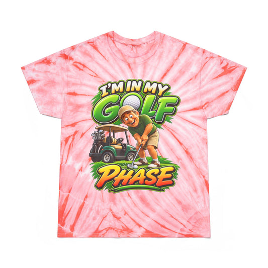 I'm In My Golf Phase Tie-Dye Tee — Funny Golfing Graphic Shirt